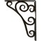 Ekena Millwork Tristan Wrought Iron Bracket, (Triple center brace), Antiqued Warm Silver 2"W x 7 1/2"D x 10"H BKTM02X07X10TTNAWS - alternate 7